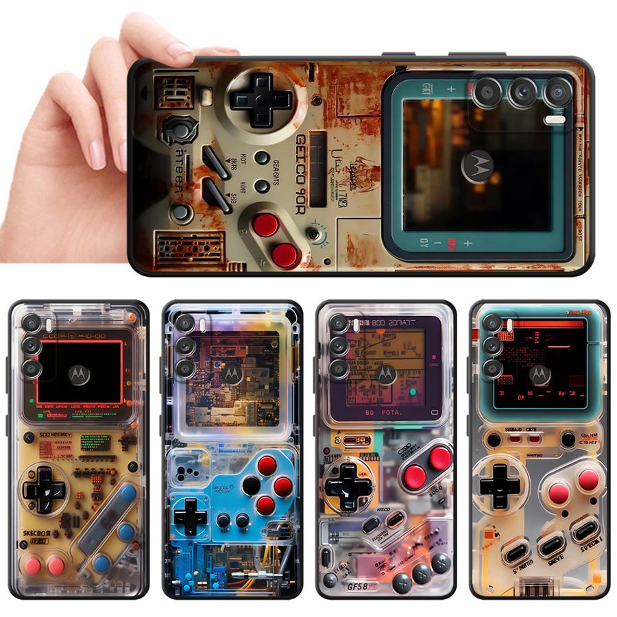 Gaming Console Cartoon - Retro Gaming Console Case voor Moto
