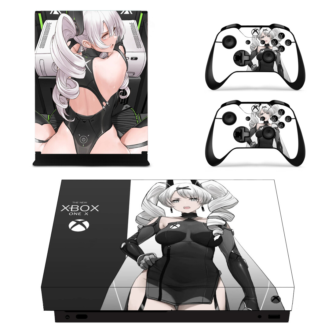 Gaming Console For Tv Xbox - Anime Schattig Meisje Volledige Hoes Huidconsole