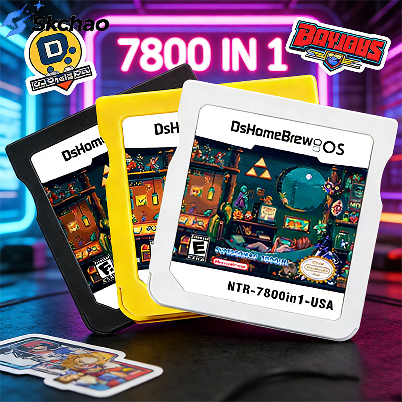 Gaming Console Handheld - 7800-in-1 DS Card R4 3DS Game
