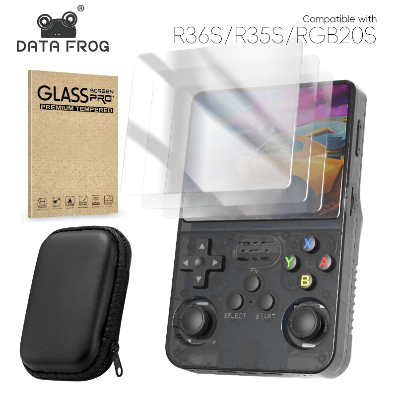 Gaming Console Vintage - DATA FROG R36S Screen Protector Gehard