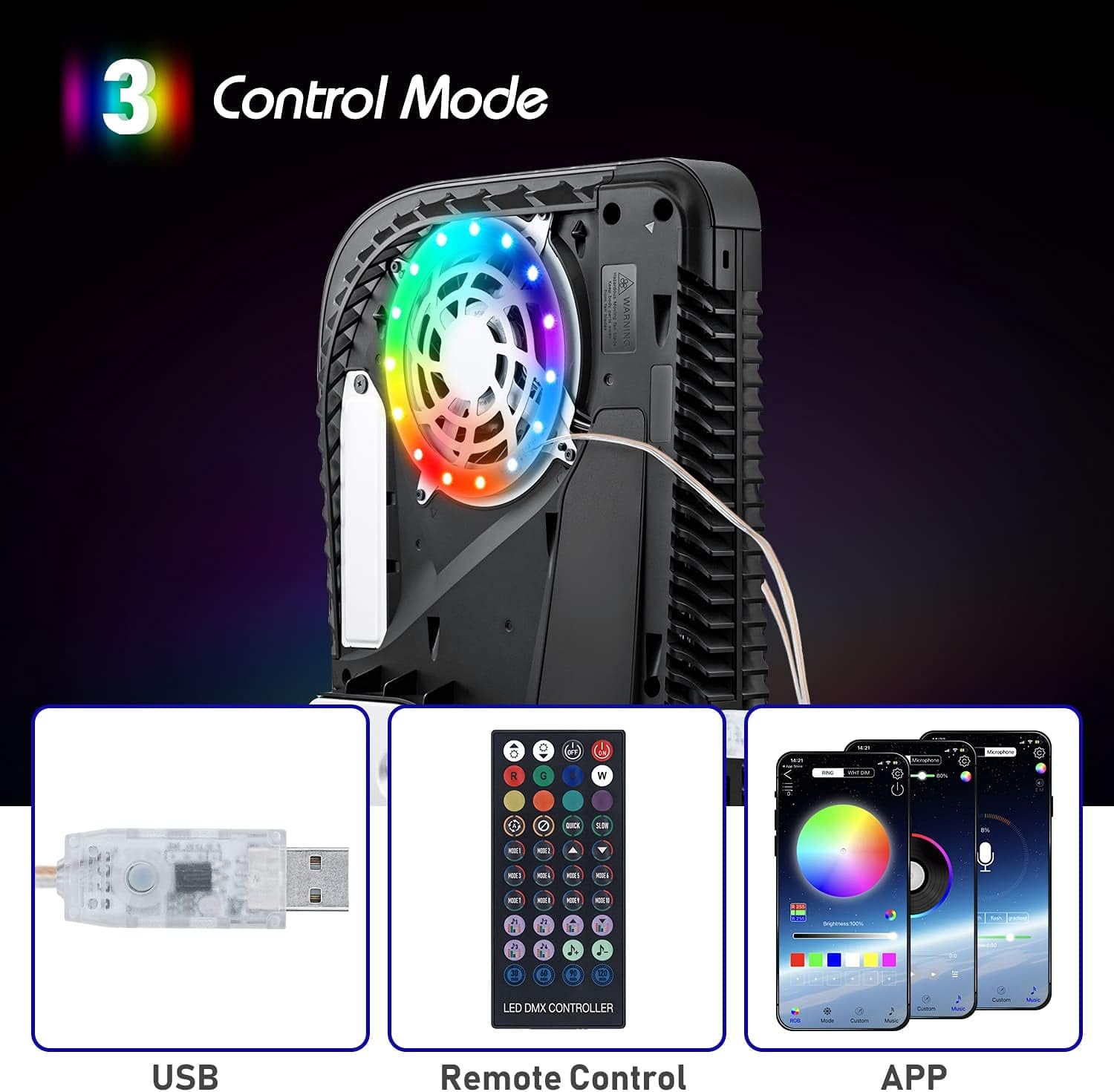 Gaming Console Ps5 - RGB LED-lichtstrip voor PS5 Pro/Slim/Fat originele
