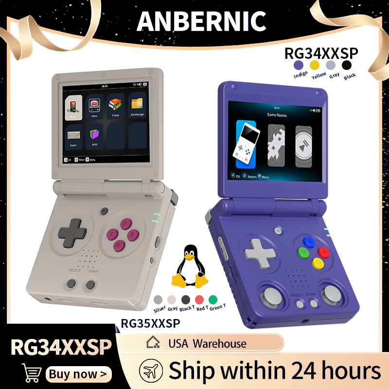 Anbernic RG34XXSP RG35XXSP Fli - Gaming Console Retro Handheld recensie en prijs