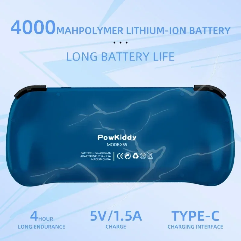80000 Games 512G POWKIDDY X55  - Gaming Console Retro Handheld recensie en prijs