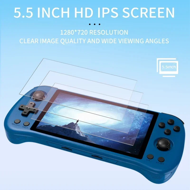 80000 Games 512G POWKIDDY X55  - Gaming Console Retro Handheld recensie en prijs