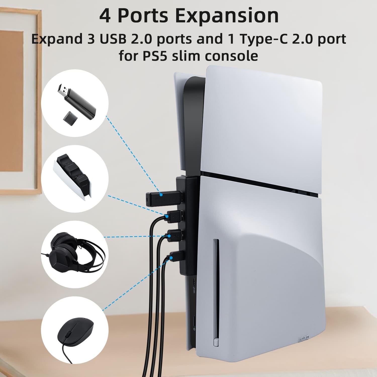 4 Poorten Usb Hub Voor Ps5 Sla - Gaming Console Ps5 recensie en prijs