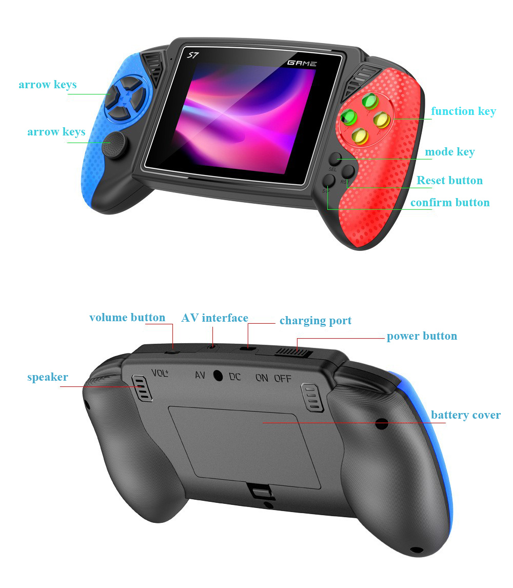 S7 Retro Handheld Game Console - Gaming Console Retro Handheld recensie en prijs