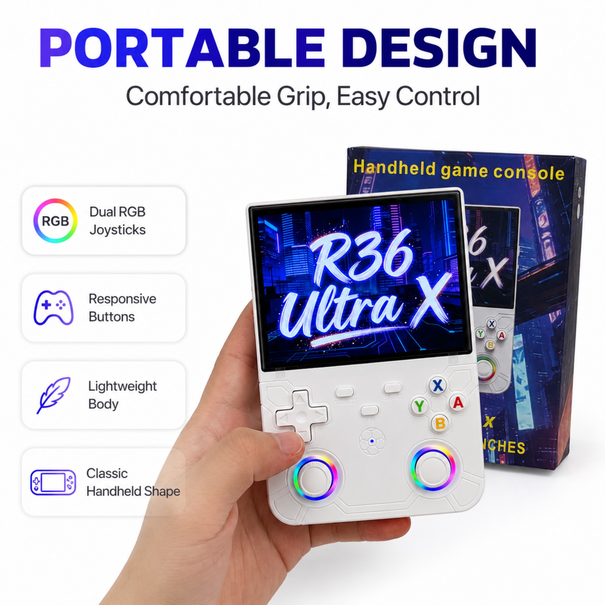 Retro Handheld Game Console R3 - Gaming Console Retro Handheld recensie en prijs