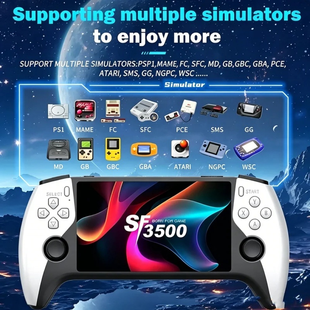 SF3500 5 inch Handheld Game Co - Gaming Console Retro Handheld recensie en prijs